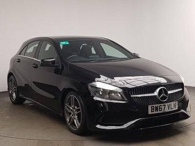 Black Used 2018 Mercedes A160 AMG line Hatchback | £12,498 (Fair price)