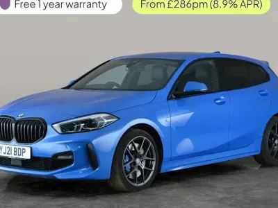 Used BMW 118 M Sport 136 HP (100 kW) 2021 Blue Hatchback