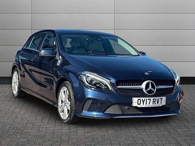 Used Mercedes A180 Premium 109 HP (80 kW) 2017 Blue Hatchback