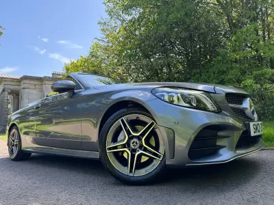 Used Mercedes C200 AMG line 2021 Grey Cabriolet