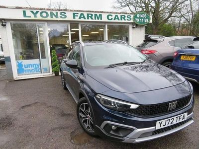 Blue Used 2022 Fiat Tipo Cross Hatchback | £9,895 (Fair price)