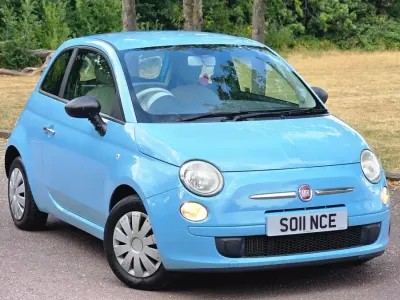 Used Fiat 500 Pop 85 HP (62 kW) 2011 Blue Hatchback