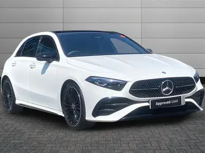 Used Mercedes A180 AMG Line Premium Plus 136 HP (100 kW) 2025 Polar white Hatchback