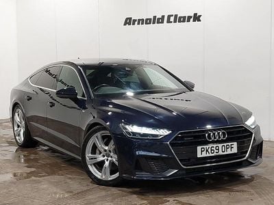 Blue Used 2019 Audi A7 S-Line Hatchback | £27,498 (Fair price)