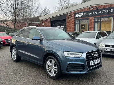 Second-hand Audi Q3 S-Line 150 CP (110 kW) 2015 Albastru SUV
