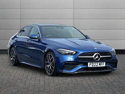 Used Mercedes C300 AMG Line Premium Plus 274 HP (201 kW) 2022 Blue Sedan