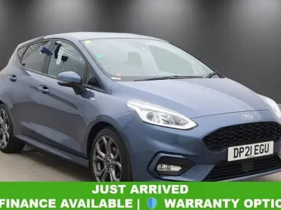 Begagnad Ford Fiesta ST-Line 2021 Blå Halvkombi