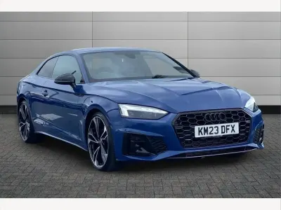 Used Audi A5 Black Edition 150 HP (110 kW) 2023 Blue Coupe