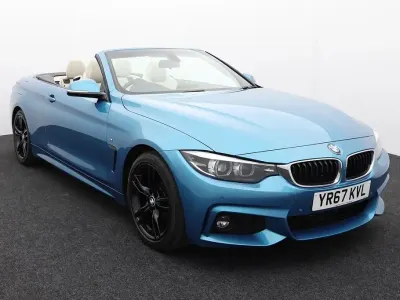 Used BMW 430 Cabriolet M Sport 258 HP (189 kW) 2017 Blue Cabriolet
