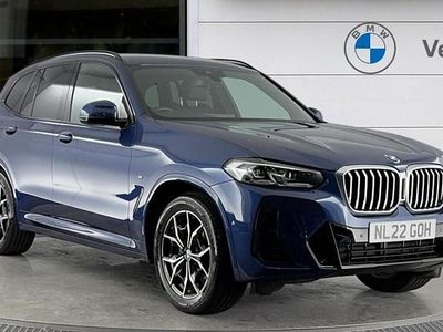 Begagnad BMW X3 M Sport 184 HK (135 kW) 2022 Blå SUV