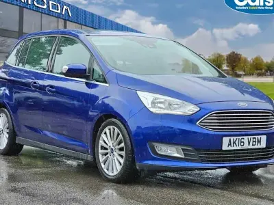 Used Ford Grand C-Max Titanium 150 HP (110 kW) 2016 Blue MPV