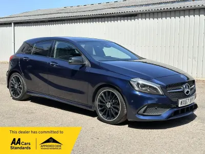 Used Mercedes A200 AMG Line Premium Plus 2017 Blue Hatchback