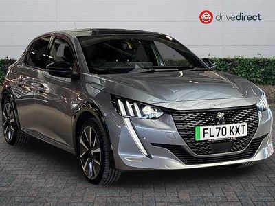 Used Peugeot e-208 GT-line 100 kW (136 HP) 2020 Grey Hatchback