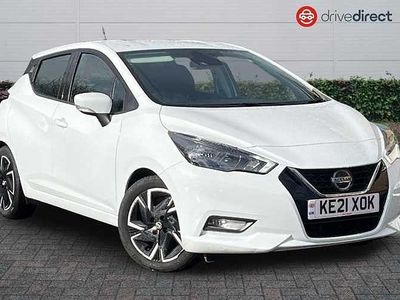 Used Nissan Micra Acenta 92 HP (67 kW) 2021 White Hatchback