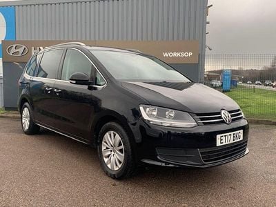 Black Used 2017 VW Sharan SE MPV | £13,997 (Good price)
