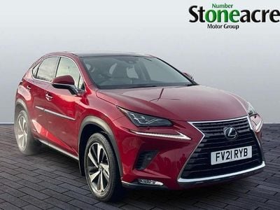 Used Lexus NX300h E-FOUR 194 HP (142 kW) 2021 Red SUV