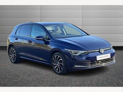 Used VW Golf VIII Style 150 HP (110 kW) 2021 Blue Hatchback