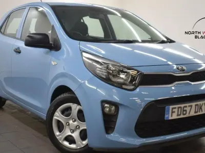 Used Kia Picanto 66 HP (48 kW) 2018 Blue Hatchback