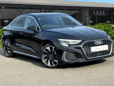 Used Audi A3 S-Line 110 HP (80 kW) 2021 Black Sedan