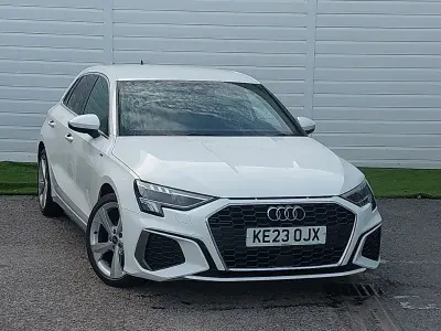 Used Audi A3 S-Line 110 HP (80 kW) 2023 White Sedan