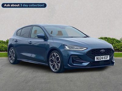 Blue Used 2024 Ford Focus ST-Line X Hatchback | £17,499 (Fair price)