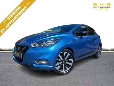 Used Nissan Micra Tekna 100 HP (73 kW) 2019 Blue Hatchback