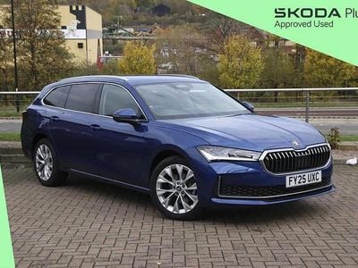 Cobalt blue metallic Used 2025 Skoda Superb SE L Estate | £30,595 (A bit pricey)