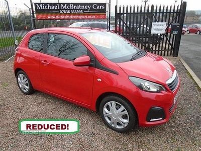Red Used 2016 Peugeot 108 Active Hatchback | £3,990 (Fair price)