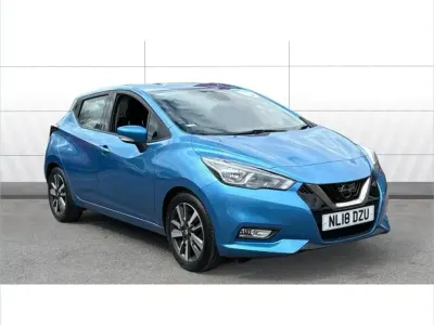 Second-hand Nissan Micra Acenta 90 CP (66 kW) 2018 Albastru Hatchback
