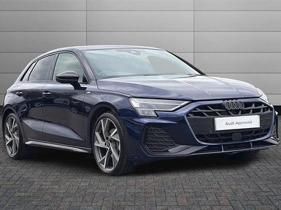 Used Audi A3 Black Edition 150 HP (110 kW) 2025 Blue Hatchback