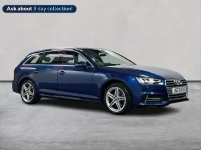 Used Audi A4 S-Line 150 HP (110 kW) 2018 Blue Estate