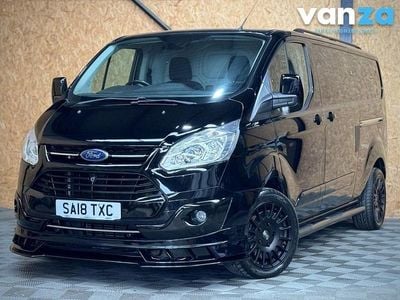 Black Used 2018 Ford Transit Custom Limited Van | £15,750 (Expensive)