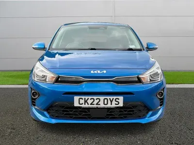 Used Kia Rio 120 HP (88 kW) 2022 Blue Hatchback