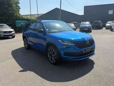 Used Skoda Kodiaq SportLine 150 HP (110 kW) 2021 Blue SUV