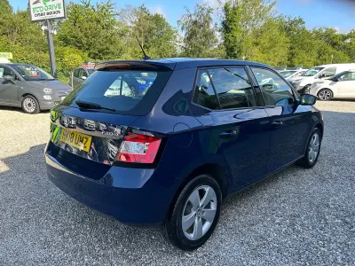 Used Skoda Fabia SE 75 HP (55 kW) 2018 Blue Hatchback
