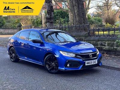 Blue Used 2019 Honda Civic Sport Hatchback | £14,295 (Fair price)