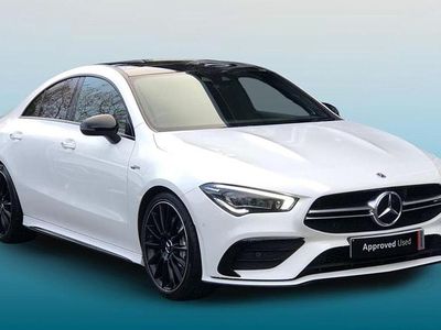 White Used 2021 Mercedes CLA35 AMG Premium Plus Coupe | £31,995 (A bit pricey)
