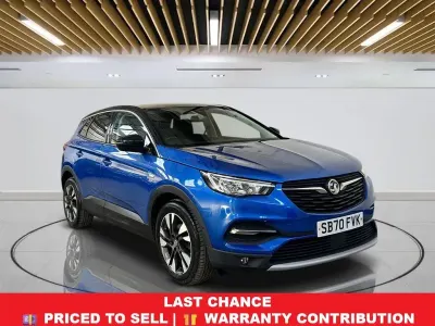 Used Vauxhall Grandland X S 130 HP (95 kW) 2020 Blue SUV