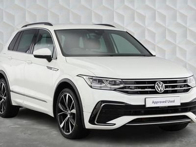 White Used 2021 VW Tiguan R-line SUV | £21,675 (Fair price)