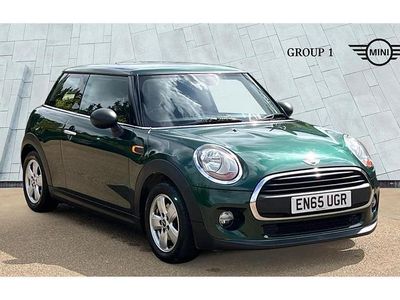 Used Mini ONE 102 HP (75 kW) 2015 British racing green Hatchback