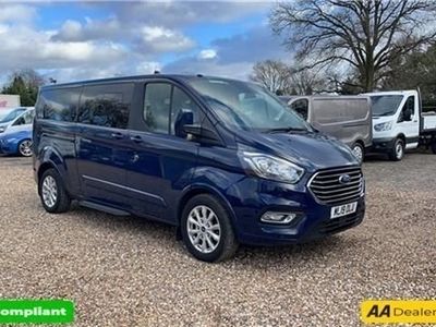 used Ford Tourneo Custom 2.0 310 TITANIUM L2 4d 129 BHP IN BLUE WITH 65,762 MILES AND A FULL SERVICE HISTORY, 1 OWNER FROM NE