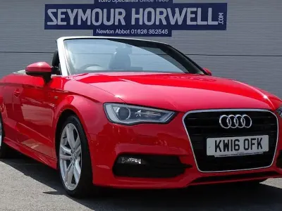 Used Audi A3 Cabriolet S-Line 150 HP (110 kW) 2016 Red Cabriolet