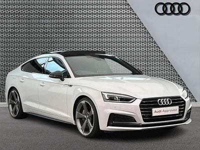 Used Audi A5 Sportback Black Edition 245 HP (180 kW) 2020 White Hatchback