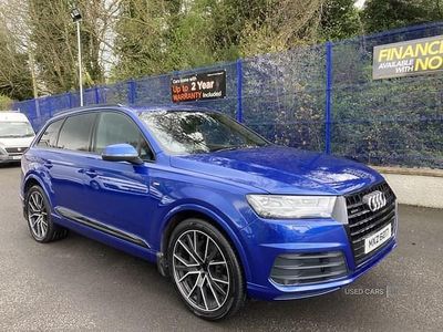 Begagnad Audi Q7 S-Line 2016 Blå SUV