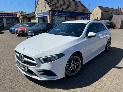 Używany Mercedes A200 AMG Line Premium 150 KM (110 kW) 2019 Biały Hatchback