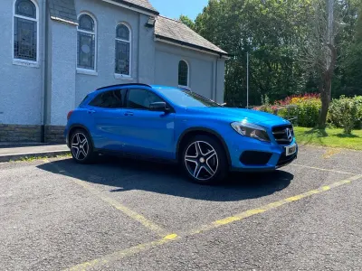 Used Mercedes GLA220 AMG line 177 HP (130 kW) 2016 Blue SUV