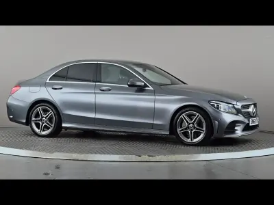 Used Mercedes C300 AMG line 245 HP (180 kW) 2019 Grey Sedan