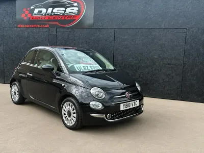 Used Fiat 500 Lounge 69 HP (50 kW) 2018 Black Hatchback