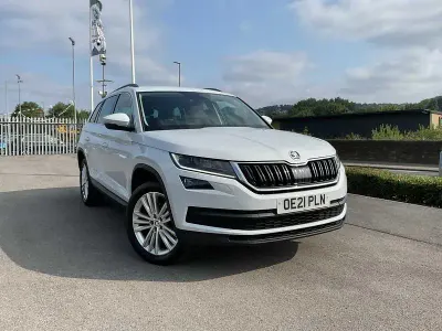Used Skoda Kodiaq SE L 110 HP (80 kW) 2021 Moon white metallic SUV