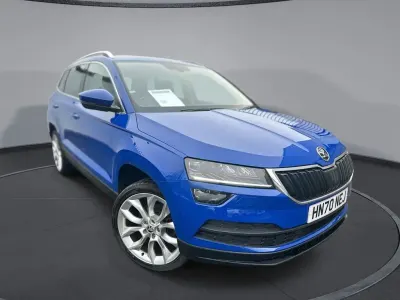 Used Skoda Karoq SE L 116 HP (85 kW) 2020 Blue SUV